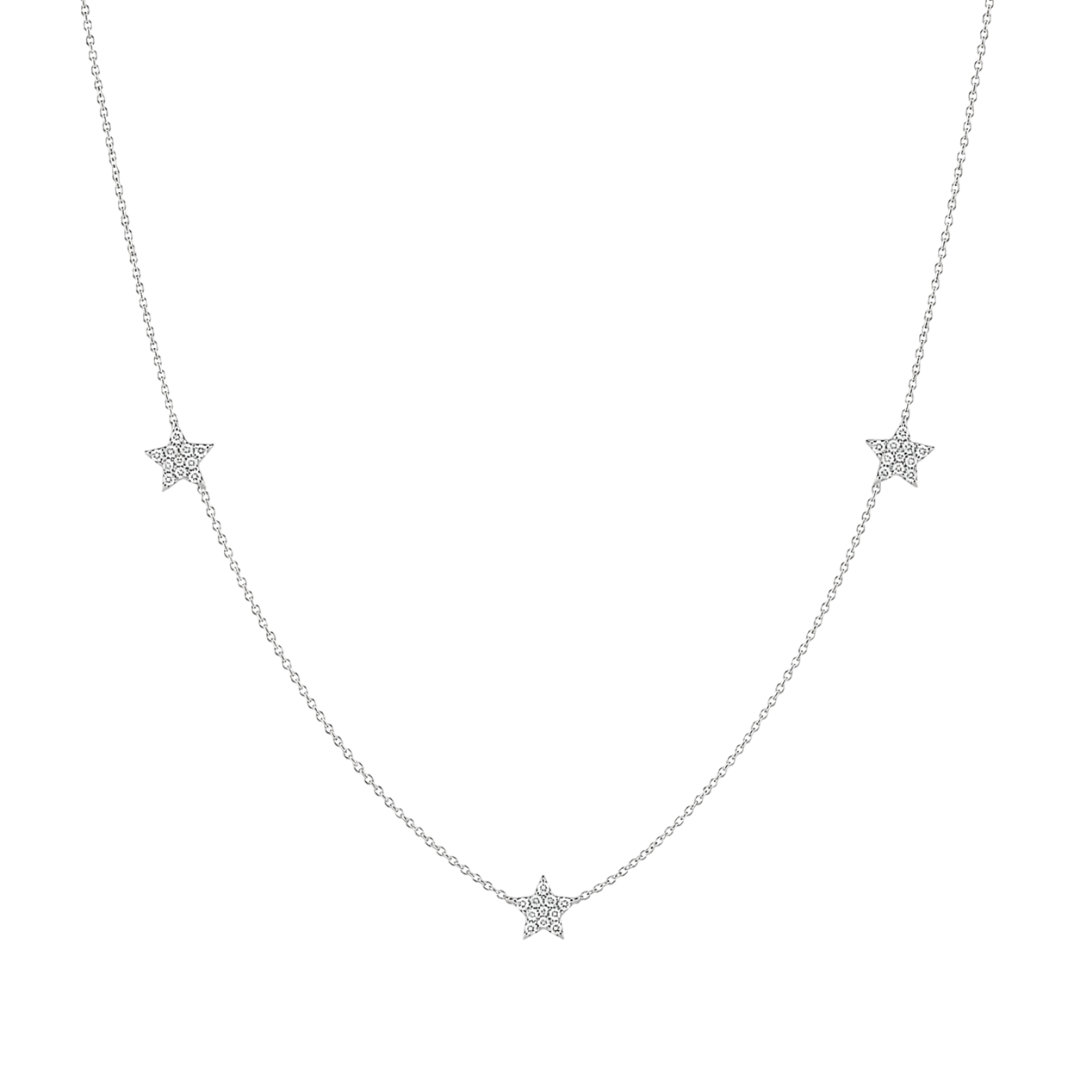 Collar 3 Estrellas de Diamantes