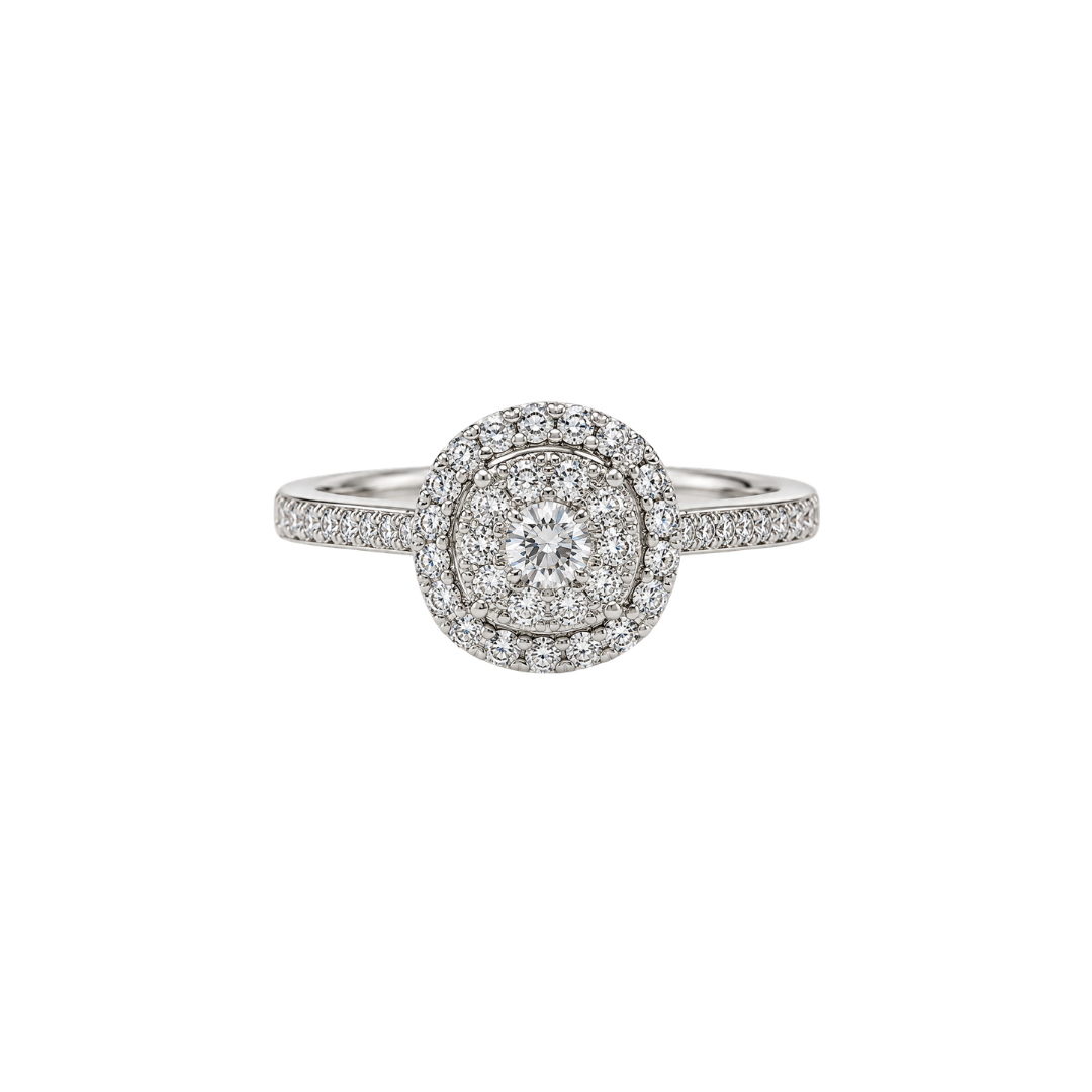 Anillo Halo de Diamantes