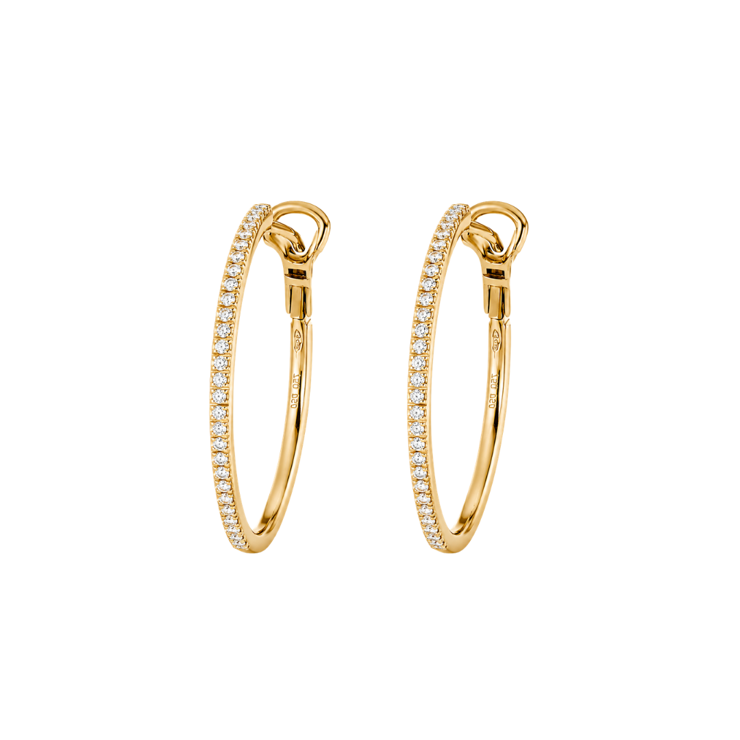 Argollas con Brillantes 2,8 cm