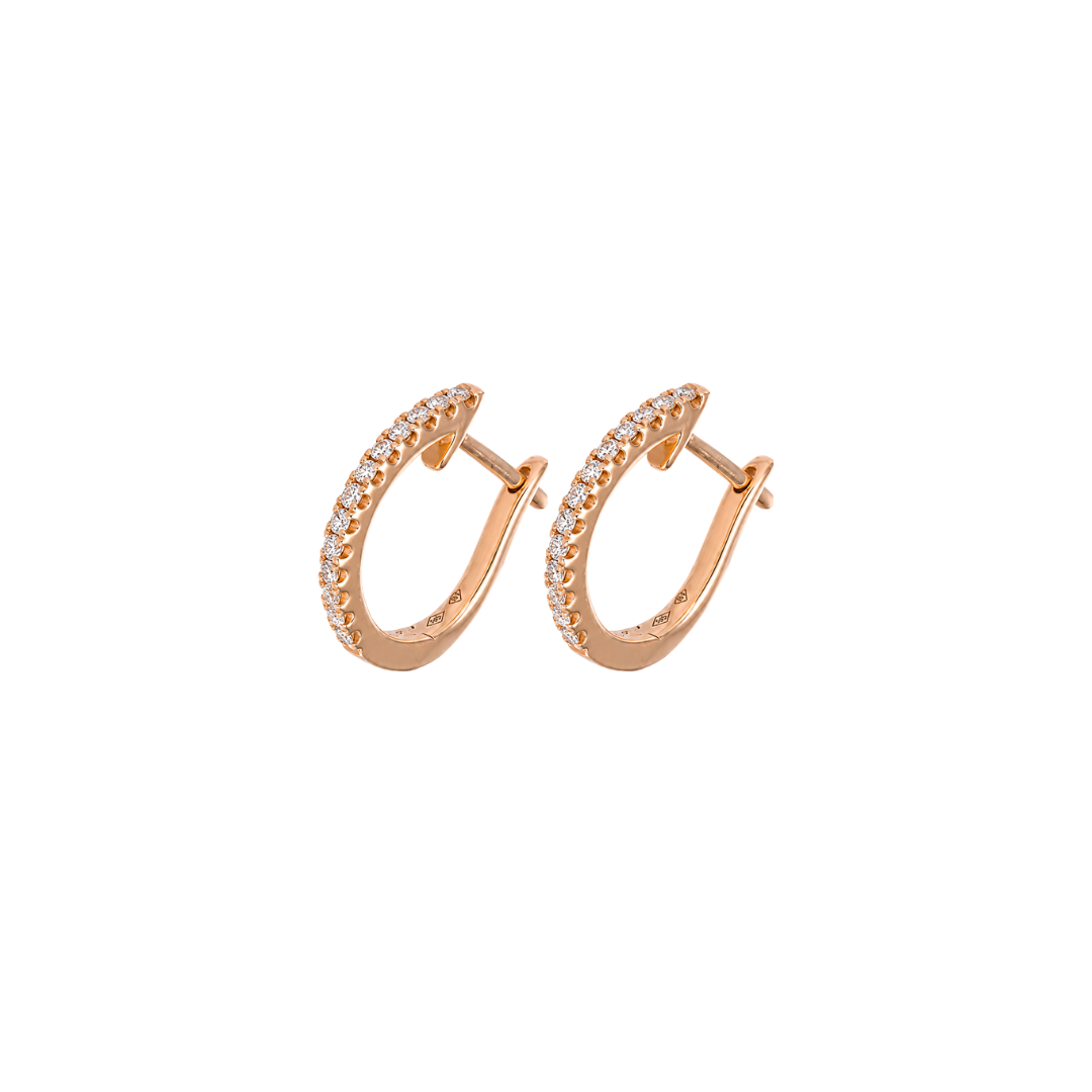 Argollas Oro Rosa y Diamantes