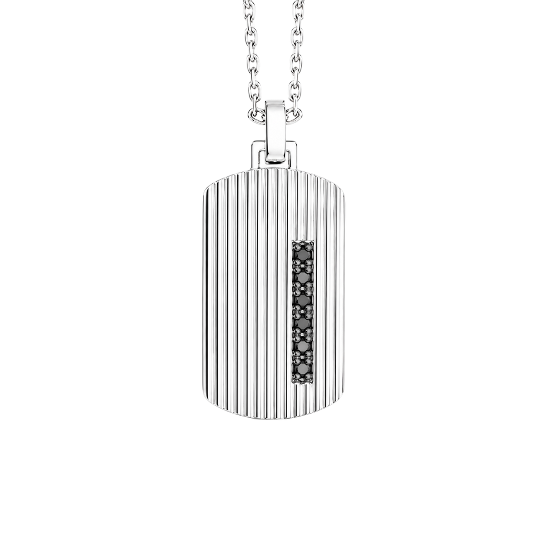 Collar Placa Espinela Franjas