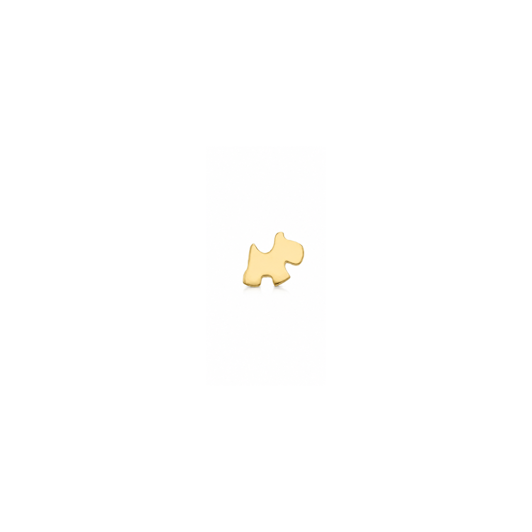 Single Stud Perrito Gold