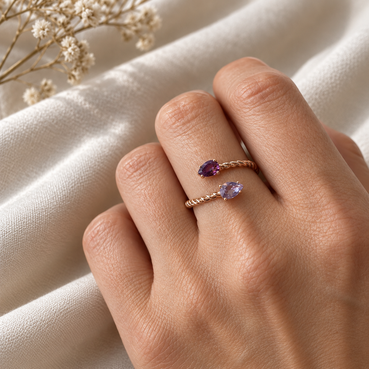Anillo Joy Amatista