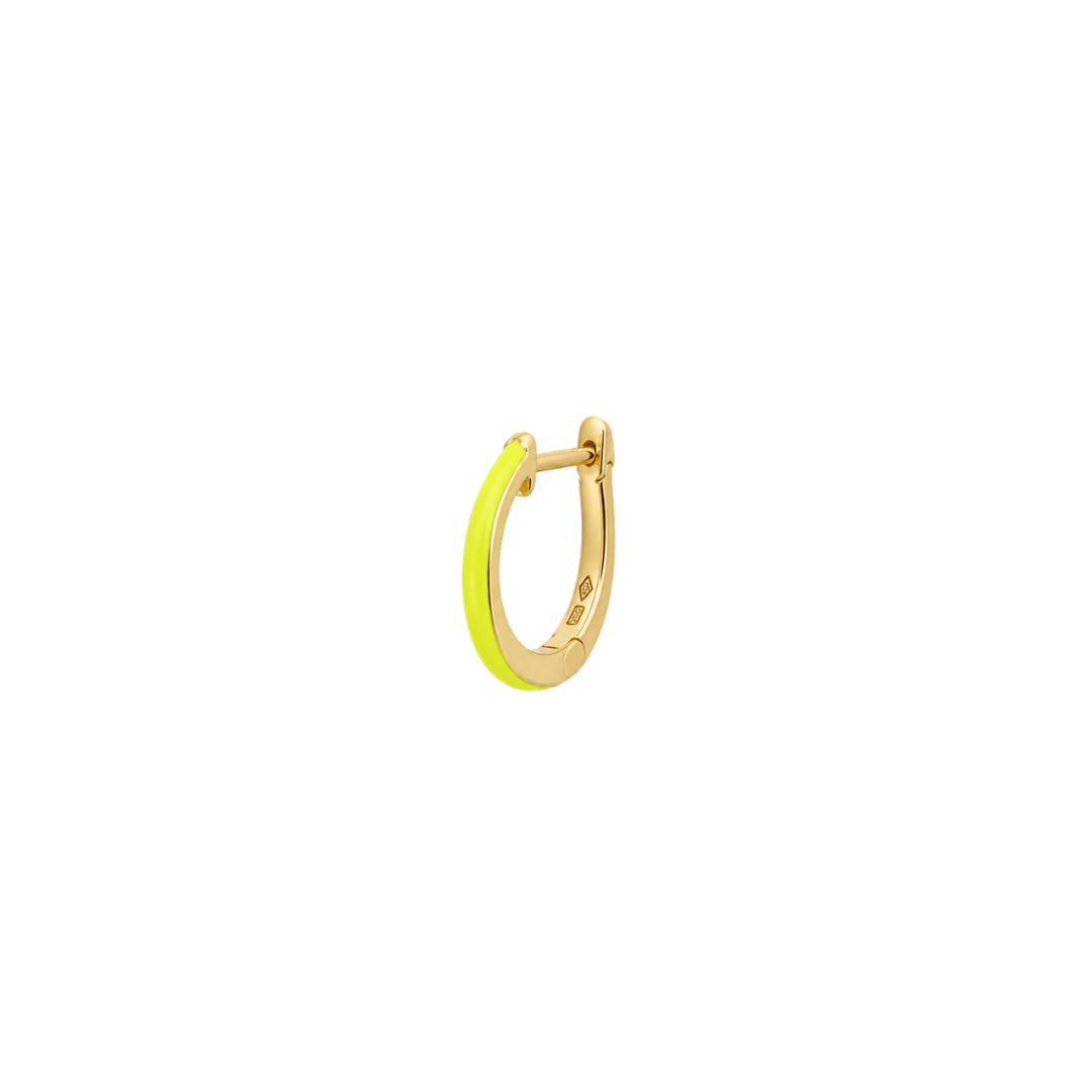 Argollas Esmalte Amarillo