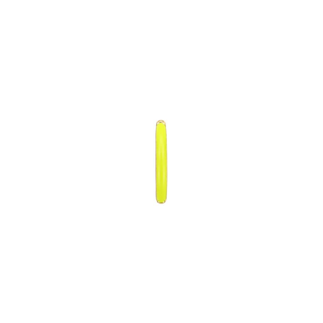 Argollas Esmalte Amarillo