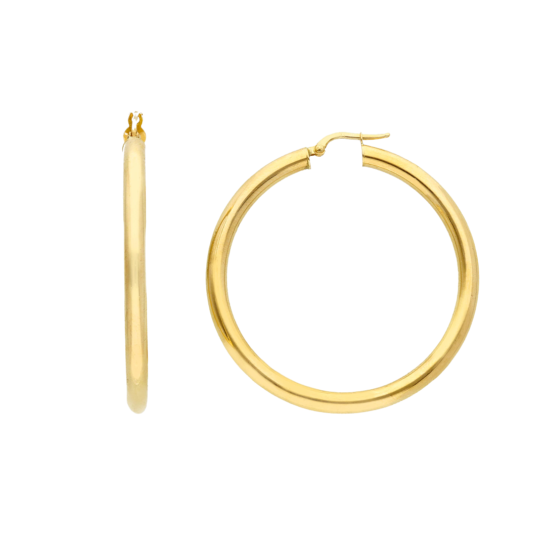 Argollas Tubulares Gold XL