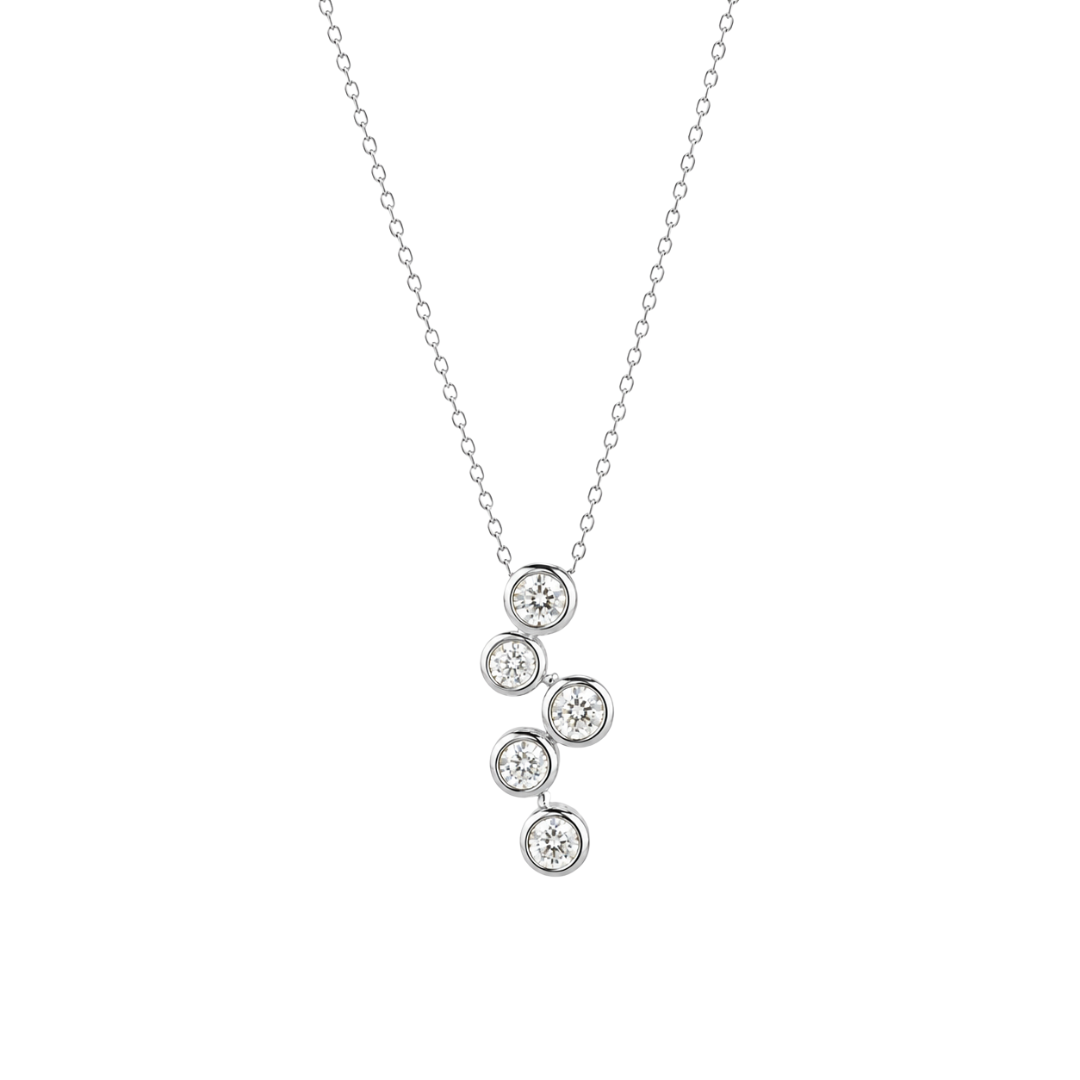 Colgante 5 Diamantes Vertical