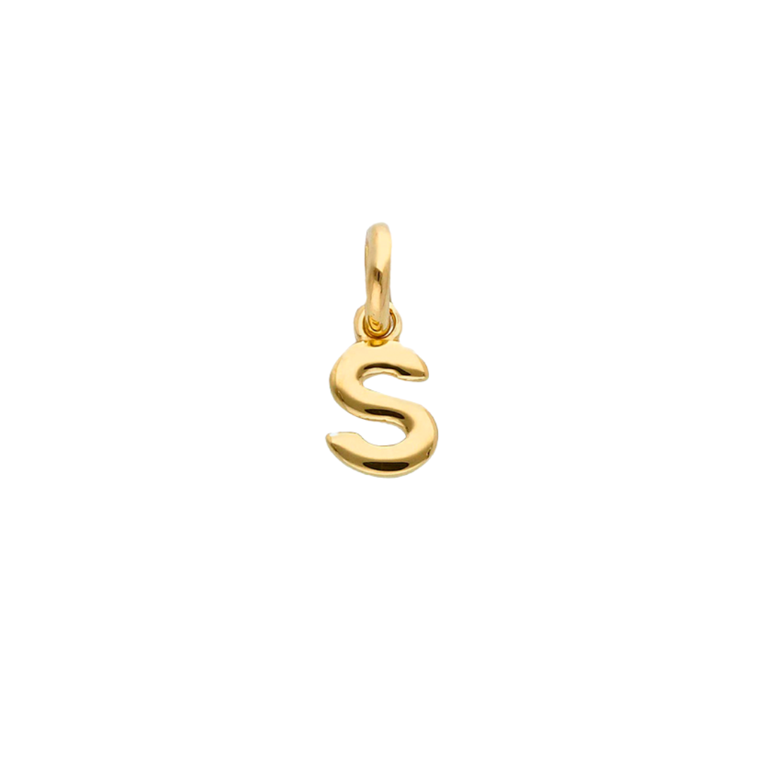 Colgante Letra S - Oro amarillo 18K / Dorado