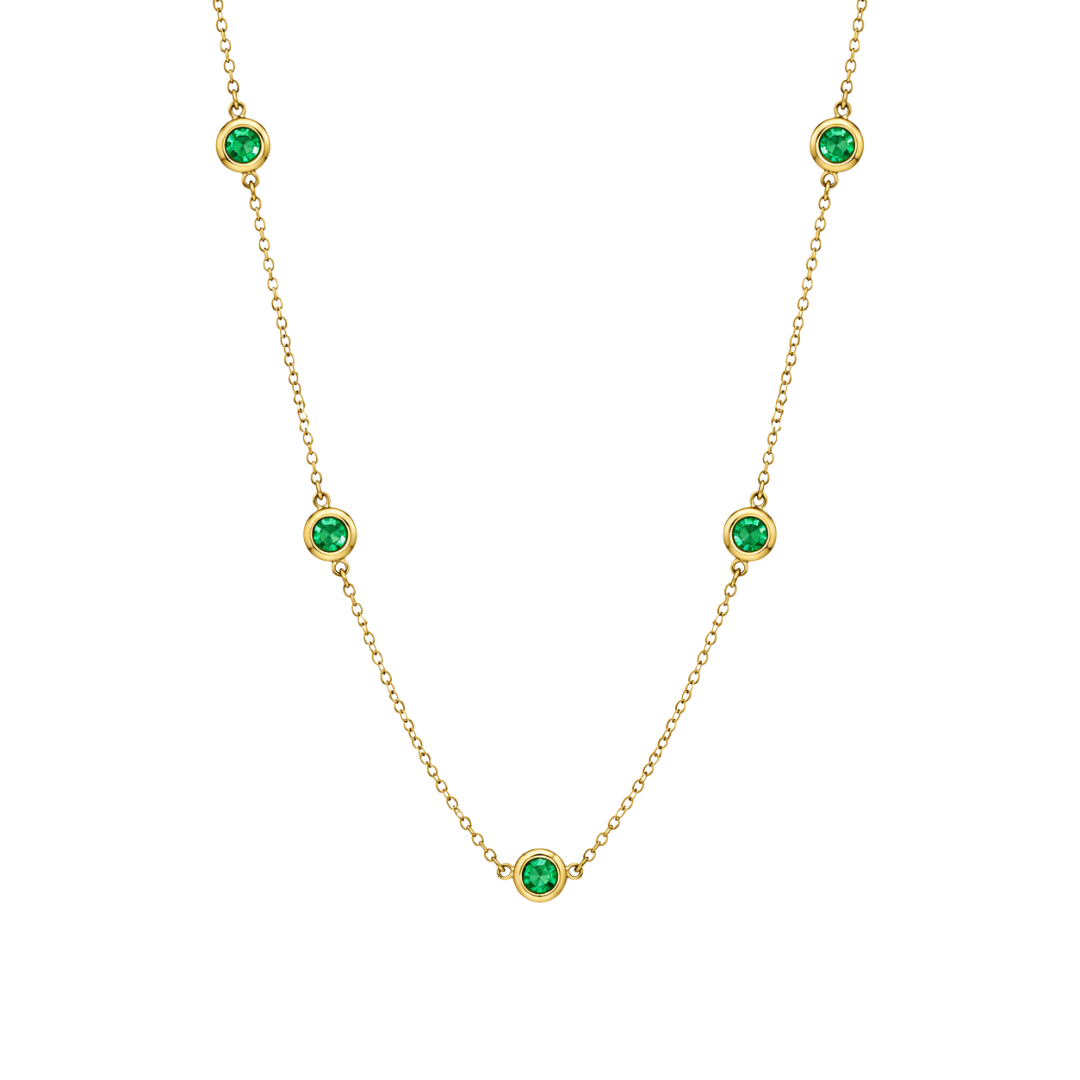 Collar Rosario con Esmeraldas