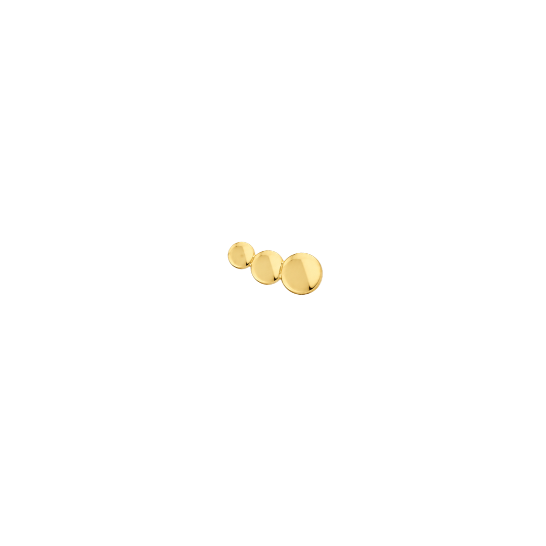 Single Stud Bubbles Gold