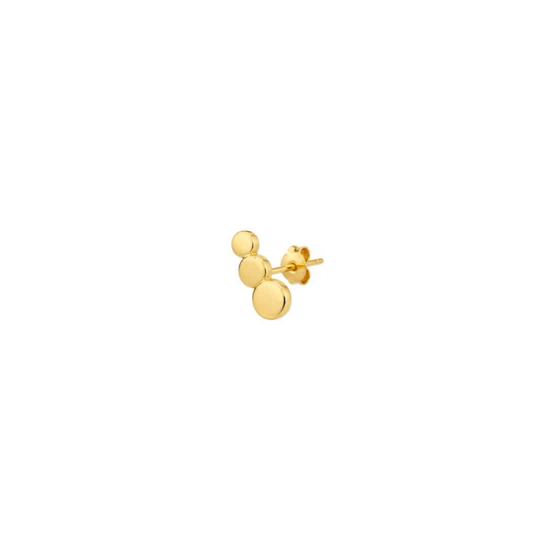 Single Stud Bubbles Gold