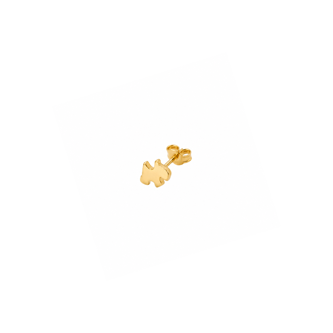 Single Stud Perrito Gold